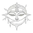 buddha eye tattoo design idea