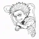 Choso jujutsu kaisen chibi tattoo design idea