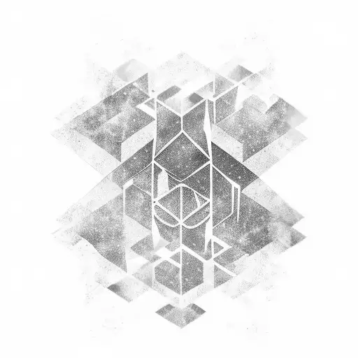 linkin park logo galaxy background tattoo design idea