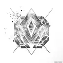 linkin park logo galaxy background tattoo design idea