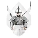 ottoman warrior tattoo design idea