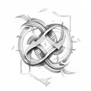 Infinity Symbol tattoo design idea