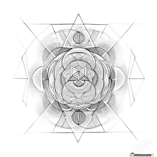 sacred geometry  tattoo design idea