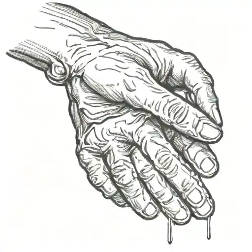 is bitten the hand who gives food  tattoo design idea