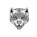 jaguar prehispanic tattoo design idea