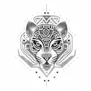 jaguar prehispanic tattoo design idea