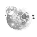 the moon will illuminate my room and soon im consumed by my doom tattoo design idea