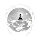 the moon will illuminate my room and soon im consumed by my doom tattoo design idea