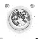 the moon will illuminate my room and soon im consumed by my doom tattoo design idea