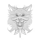 kurama  tattoo design idea