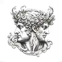 Greek god apollo tattoo design idea