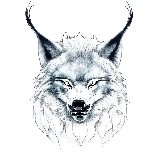 Skoll and Hati tattoo design idea