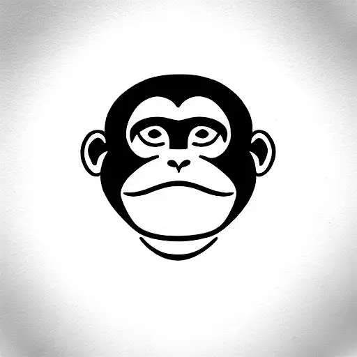 monkey tattoo design idea