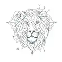 Strength of a mountain, courage of the deep blue sea, heart of a lion, stars burn bright inside of me, Christian, black  tattoo design idea