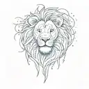 Strength of a mountain, courage of the deep blue sea, heart of a lion, stars burn bright inside of me, Christian, black  tattoo design idea