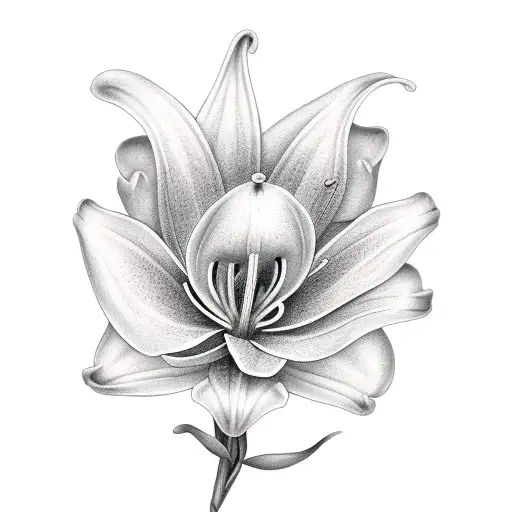 Lily tattoo design idea
