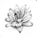 Lily tattoo design idea