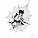 Naruto y sasuke tattoo design idea