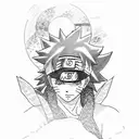 Naruto y sasuke tattoo design idea