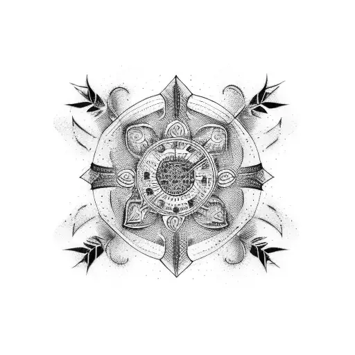 speed skating tattoo design idea