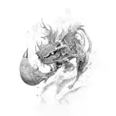 skating tattoo design idea