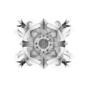 speed skating tattoo design idea