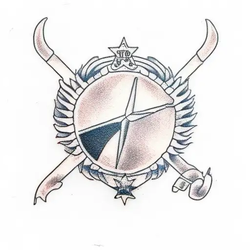 Simple Design of The German Flag tattoo design idea