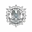 Simple Design of The German Flag tattoo design idea