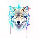 dacian wolf  tattoo design idea