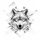 dacians wolf flag tattoo design idea