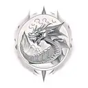 eragon style dragon wrapping around the top of the right shoulder down the back and around the right side of ribs to th  tattoo design idea