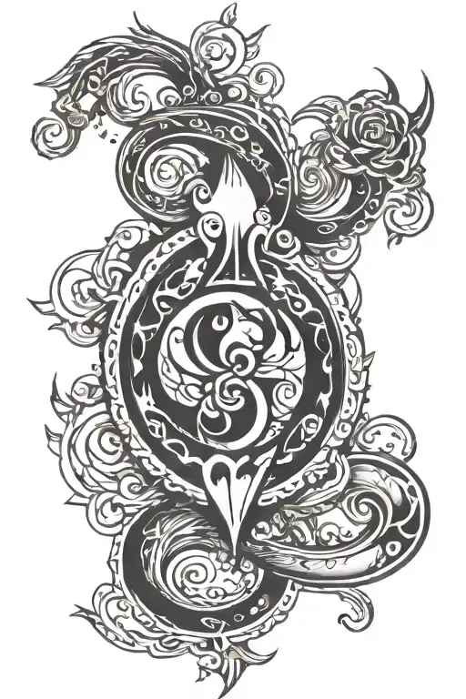 boredom symbol tattoo design idea