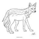 three jackals tattoo design idea