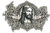 Jesus tattoo design idea