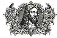 Jesus tattoo design idea
