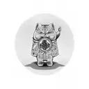 maneki showing middle finger , and text that says "fuck luck" tattoo design idea