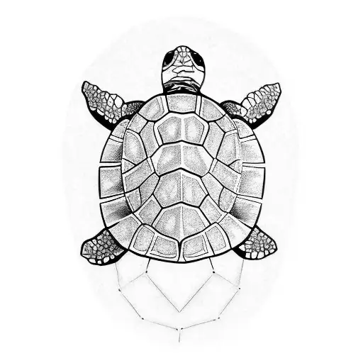 Turtle tattoo design idea