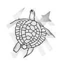 Turtle tattoo design idea