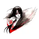 itachi uchiha tattoo ideas with wolf with sharingan tattoo design idea
