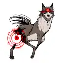 itachi uchiha tattoo ideas with wolf with sharingan tattoo design idea