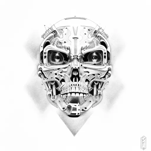 terminator sleeve tattoo design idea