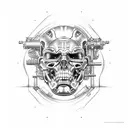 terminator sleeve tattoo design idea