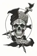 brain cancer memorial tattoo design idea