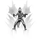 linkin park street soldier  tattoo design idea