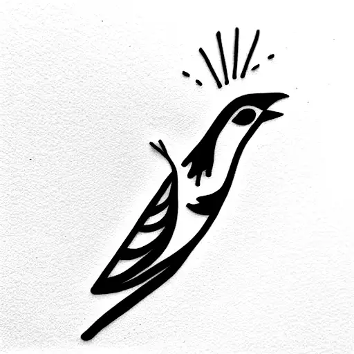 Sparrow tattoo design idea