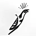 Sparrow tattoo design idea