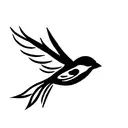 Sparrow tattoo design idea