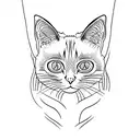 Siamese cat tattoo design idea