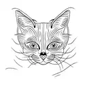 Siamese cat tattoo design idea