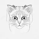 Siamese cat tattoo design idea